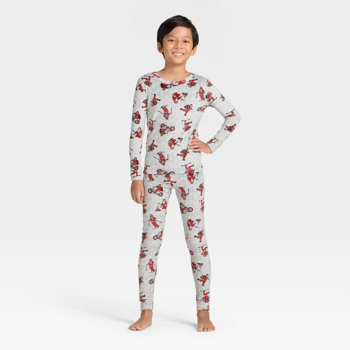 Kids' 2pc Long Sleeve Christmas Snuggly Soft Pajama Set - Cat & Jack™ | Target