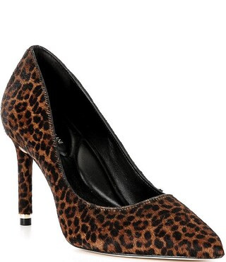 Antonio Melani Kara Leopard Haircalf Pointed Toe Pumps | Dillard's | Dillard's
