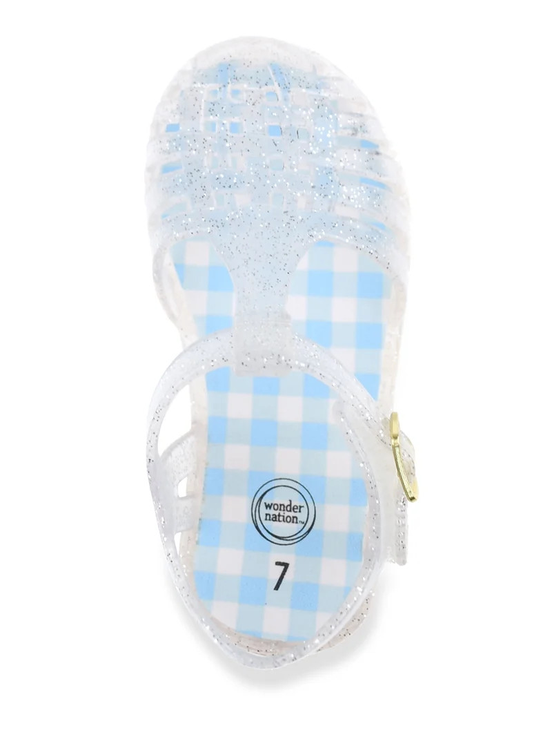 Wonder Nation Toddler Girls Jelly Sandals | Walmart (US)