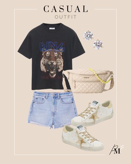 anine bing graphic tee
abercrombie mom short 
mz wallace sling bag 
golden goose sneaker 

#LTKshoecrush #LTKFind #LTKstyletip