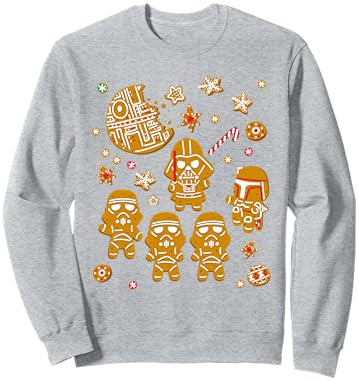 Star Wars Gingerbread Cookies Galactic Empire Holiday Sweatshirt | Amazon (US)