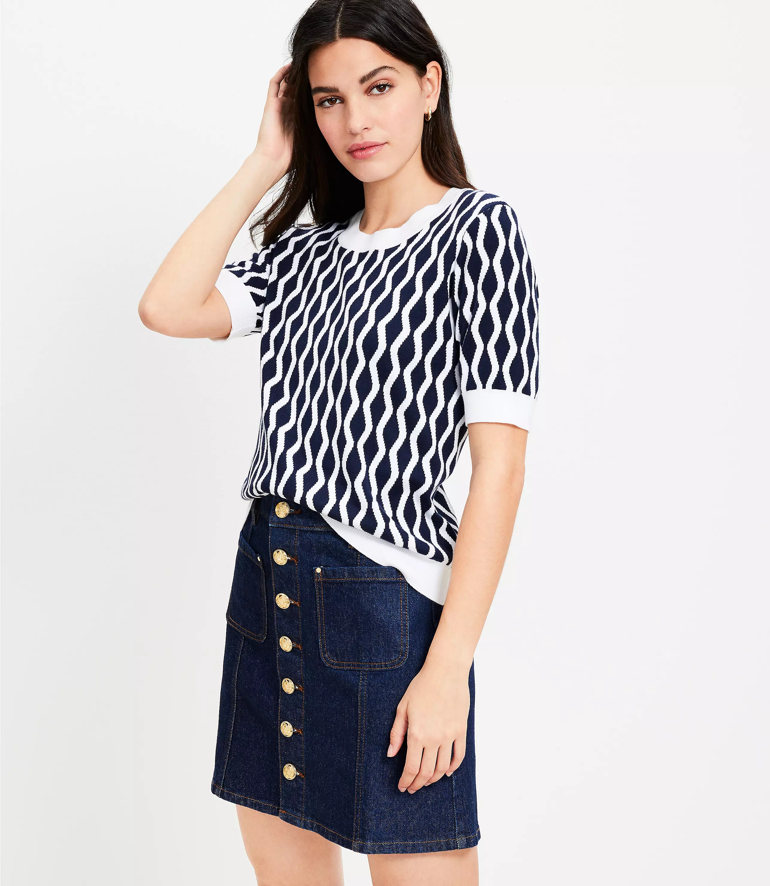 Wave Sweater Tee | LOFT