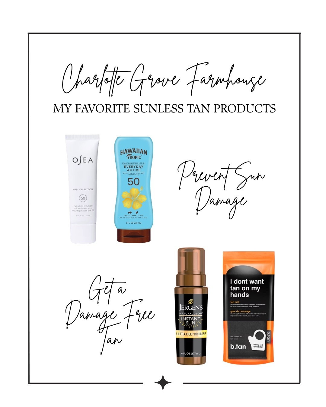 Get a tan - not sun damage! 🌞🌅