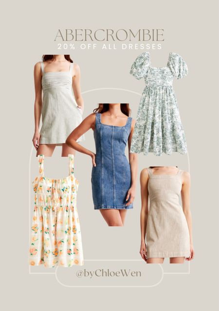 20% off all dresses!!! Abercrombie & Fitch Dress Sale 🫶🏼

#LTKTravel #LTKSaleAlert #LTKWedding