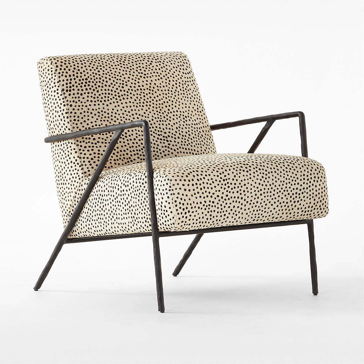 Imogene Dot Hair on Hide Lounge Chair + Reviews | CB2 | CB2