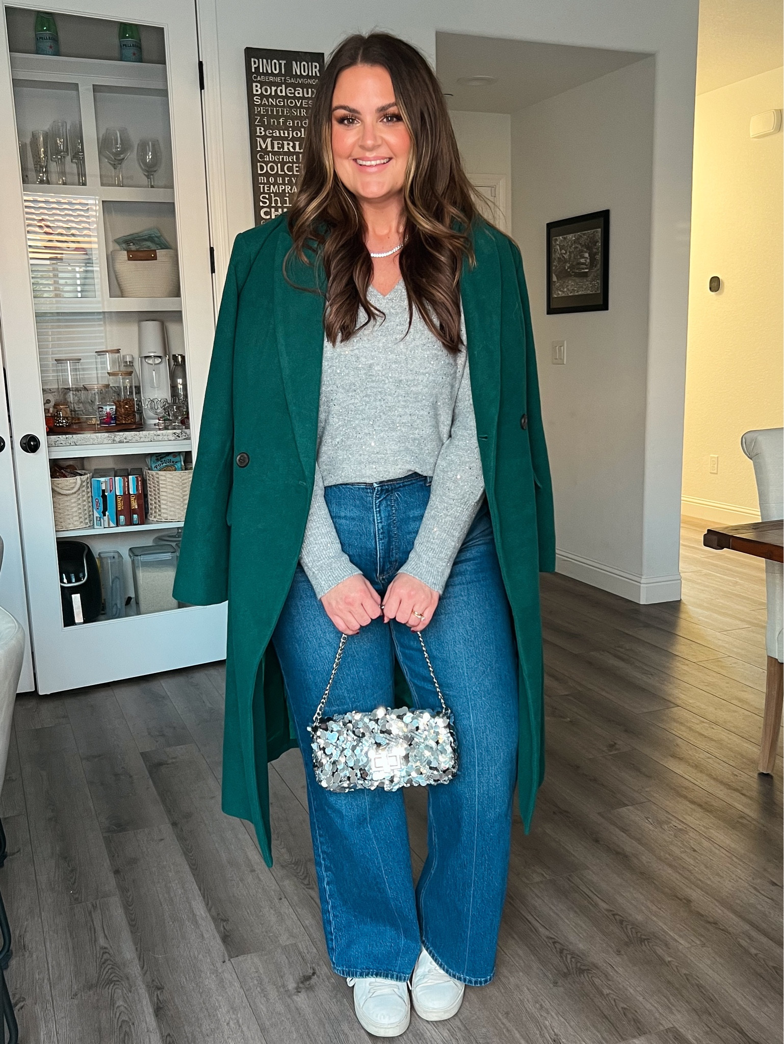 Winter outfit idea, Midsize, size 12, mom style, style over 30

Jeans, 32 (need a 31)
Sweater, Lg (need a medium)
Coat, Lg (if between, size down)

#LTKstyletip #LTKSeasonal #LTKmidsize