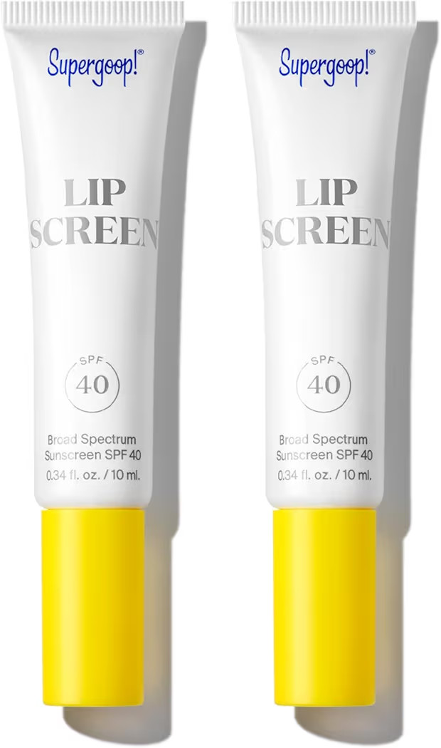 Supergoop! Lipscreen Shine SPF 40 - Pack of 2, 0.34 fl oz - Clear Lip Gloss with Grape Seed Extra... | Amazon (US)