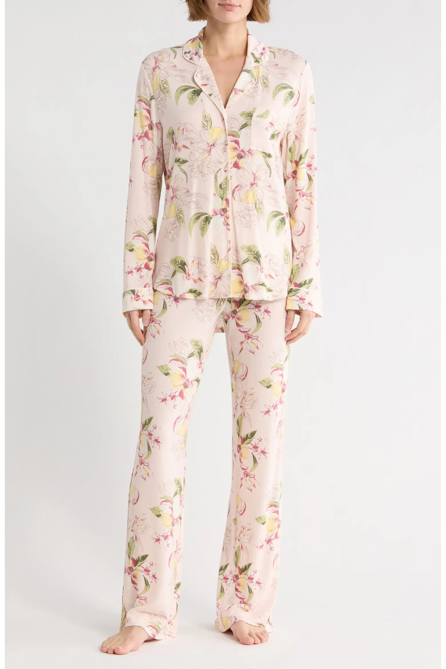 NORDSTROM RACK Tranquility Long Sleeve Shirt & Pants Pajamas (Women) | Nordstromrack | Nordstrom Rack