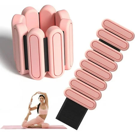 LUFF Wrist Ankle Weights for Women Men, Wearable Strong Arm Leg Weights-Set of 2(1Lbs Each), Adjustable Ankle Weights Bracelet for Walking, Yoga, Dance, Home,Gym | Walmart (US)