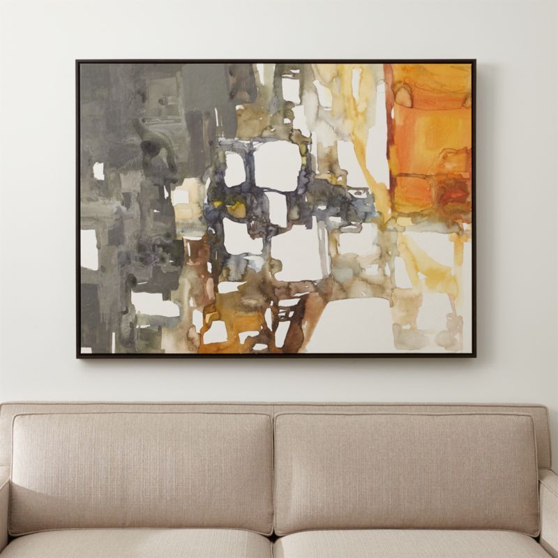 'Semblance of Order' Framed Reproduction Wall Art Print 41.5"x55.5" by Beverly Fuller + Reviews |... | Crate & Barrel