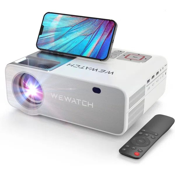WEWATCH Home Theater 15000 Lumens Portable Projector with Remote Included | Wayfair North America