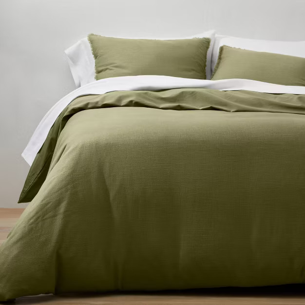 Heavyweight Linen Blend Duvet & Pillow Sham Set - Casaluna™ | Target