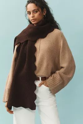 Maeve Scallop-Edge Scarf | Anthropologie (US)