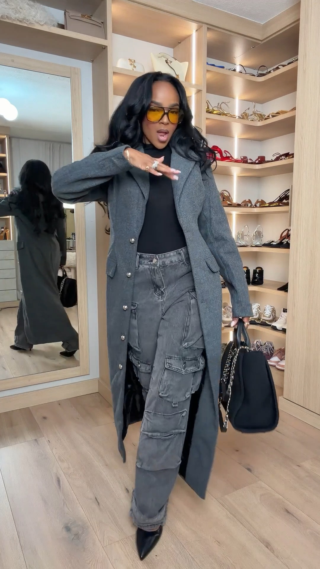 ✨ 2025 Top Seller — Effortless Edge Edition

This layered neutral look is one of those outfits that instantly pulls everything together. The structured gray coat adds polish, while the cargo pants bring that cool, street-style edge. It’s an easy example of mixing tailored and relaxed pieces for a look that feels modern, confident, and wearable. Styled multiple ways, this is the kind of outfit where the cost per wear keeps dropping.

Perfect for:
• City days
• Casual meetings
• Travel looks
• Elevated everyday wear

📏 Sizing:
Coat: Small  
Top: Small  
Pants: 27 Long  
Shoes: True to size  

Measurements:
5’4” · 138 lbs · 34D · 27” waist · 40” hips

Tap to get details.

Neutral layering outfit, gray coat styling, cargo pants outfit ideas, elevated casual looks, modern street style, versatile wardrobe staples.

Follow me on Instagram and YouTube @kirasfashionfinds