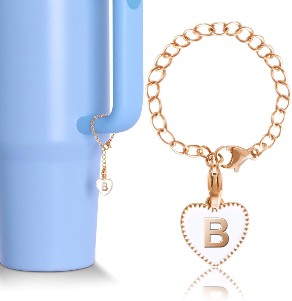 Letter Charm Accessories for Stanley Cup, Name ID Initial Letter Charm for Stanley/Simple Modern ... | Amazon (US)