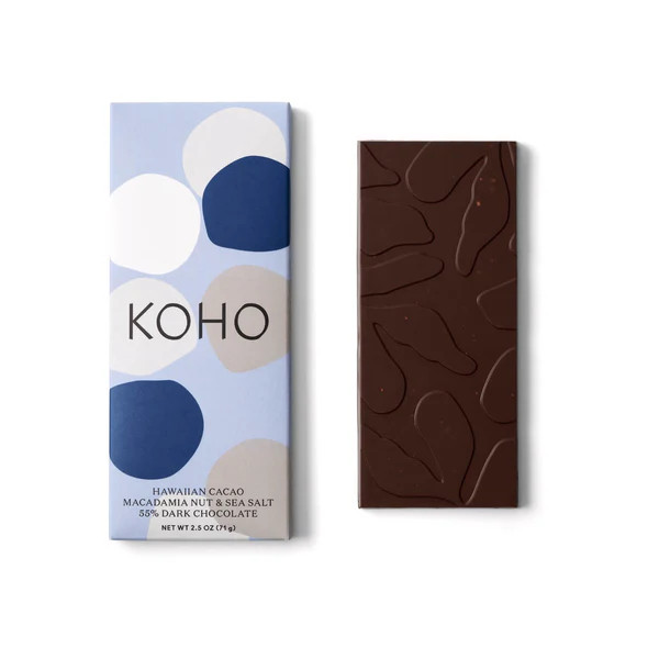 Tablet - Macadamia Nut Sea Salt Dark Chocolate 2.5oz | KOHO