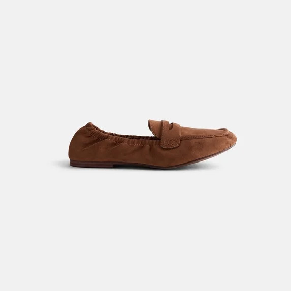 Scenario Women's Faux Leather Scrunch Loafers | Walmart (US)