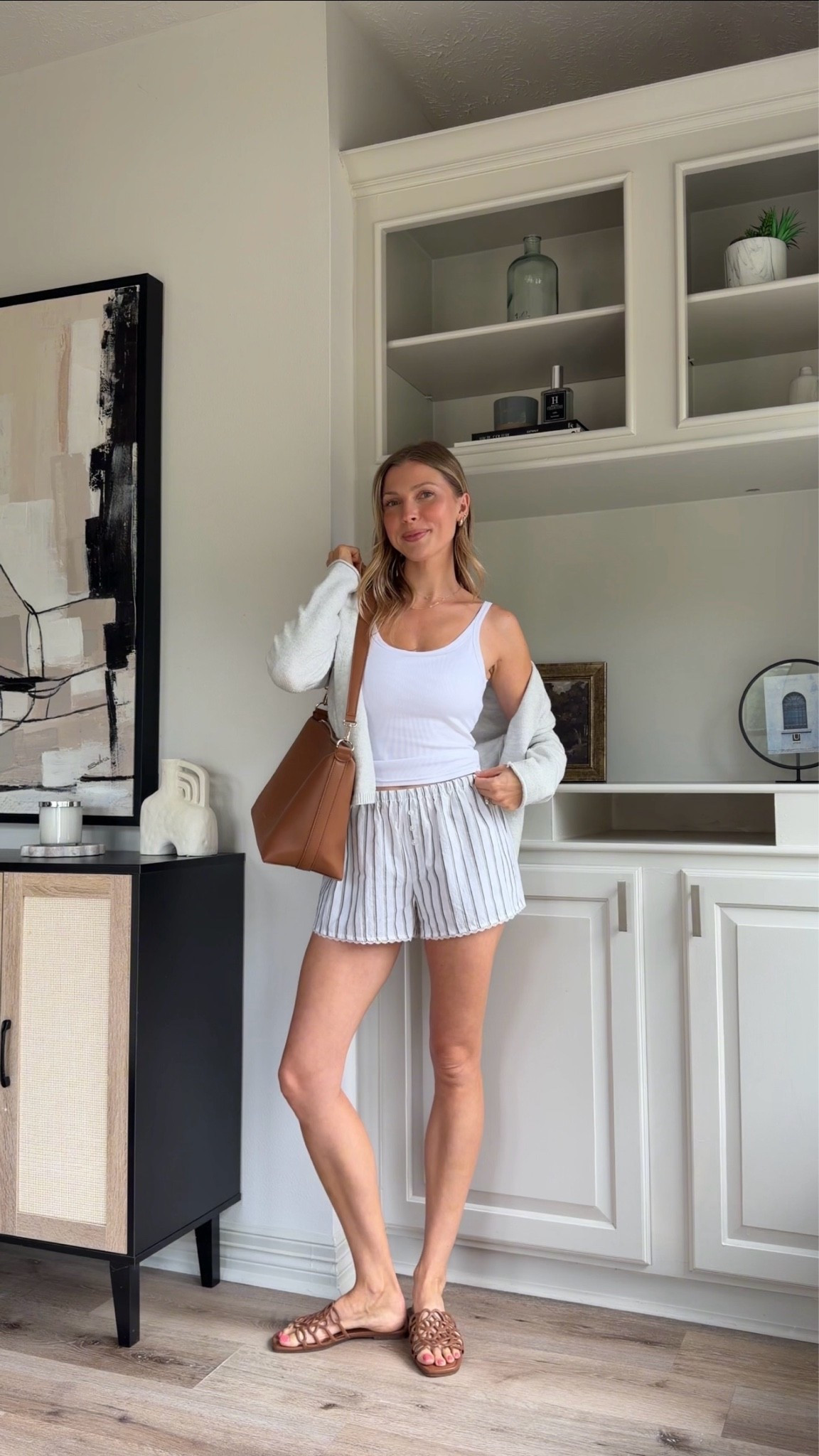 Easy summer mom outfit with the best bra tank!! S in tank and shorts!

#LTKootd #LTKmomlife