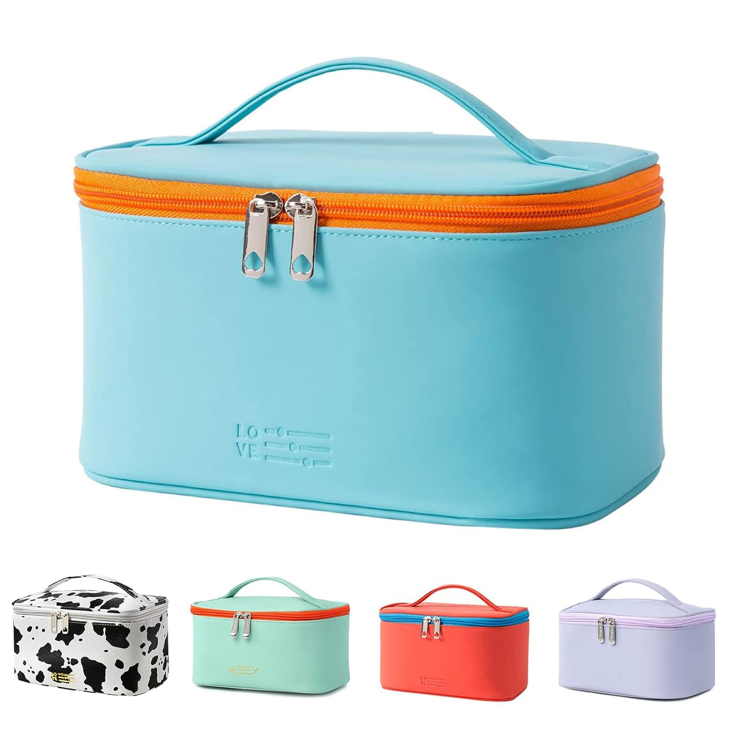 Makeup Bag Cosmetic Bags Small for Women Ladies Zipper Pouch Makeup Organizer Waterproof Cute (Cy... | Amazon (US)