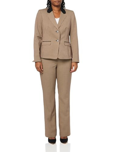 Le Suit Women's Two Button Blazer & Pant, 2pc Set, Bordeaux Multi | Amazon (US)