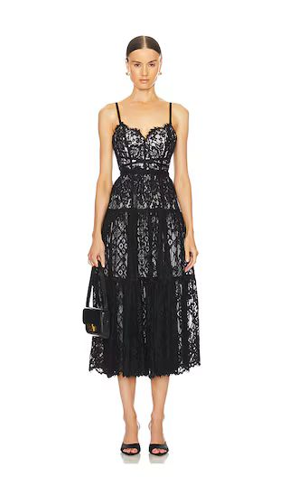 Lana Dress in Black & Ivory | Revolve Clothing (Global)