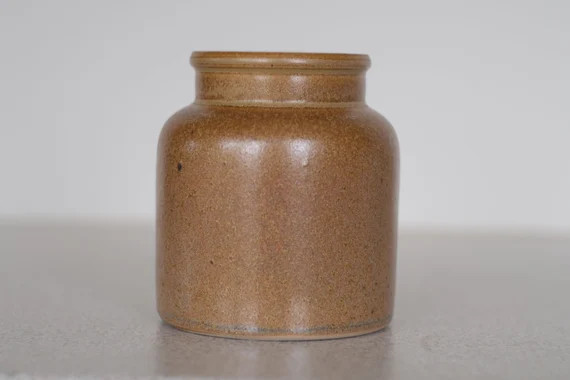 Vintage Brown Ceramic Vase - Etsy | Etsy (US)