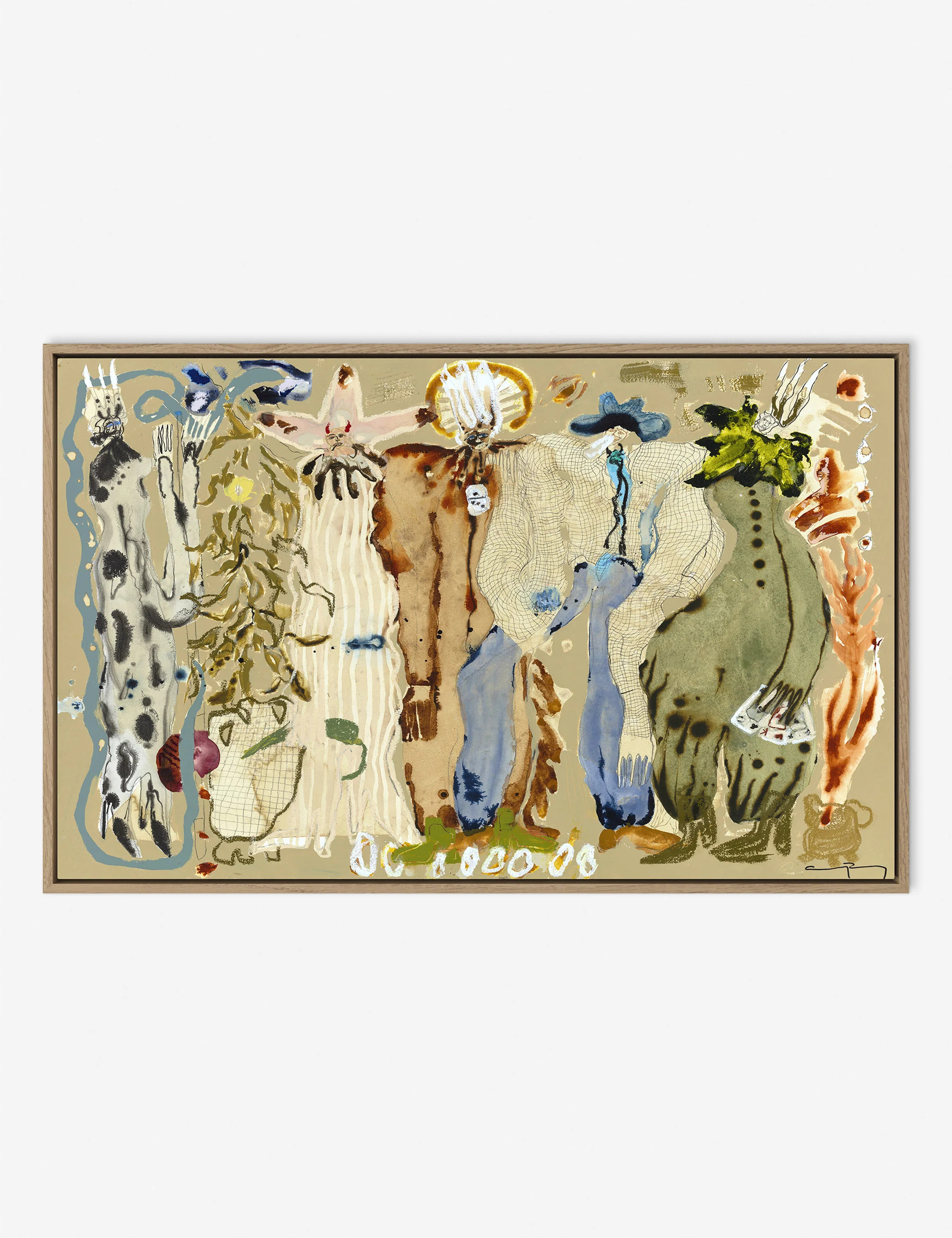 Blue Eyed Snake Woman Wall Art by Caroline Pinney | Lulu and Georgia 