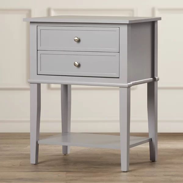 Dmitry 2 Drawer End Table | Wayfair North America