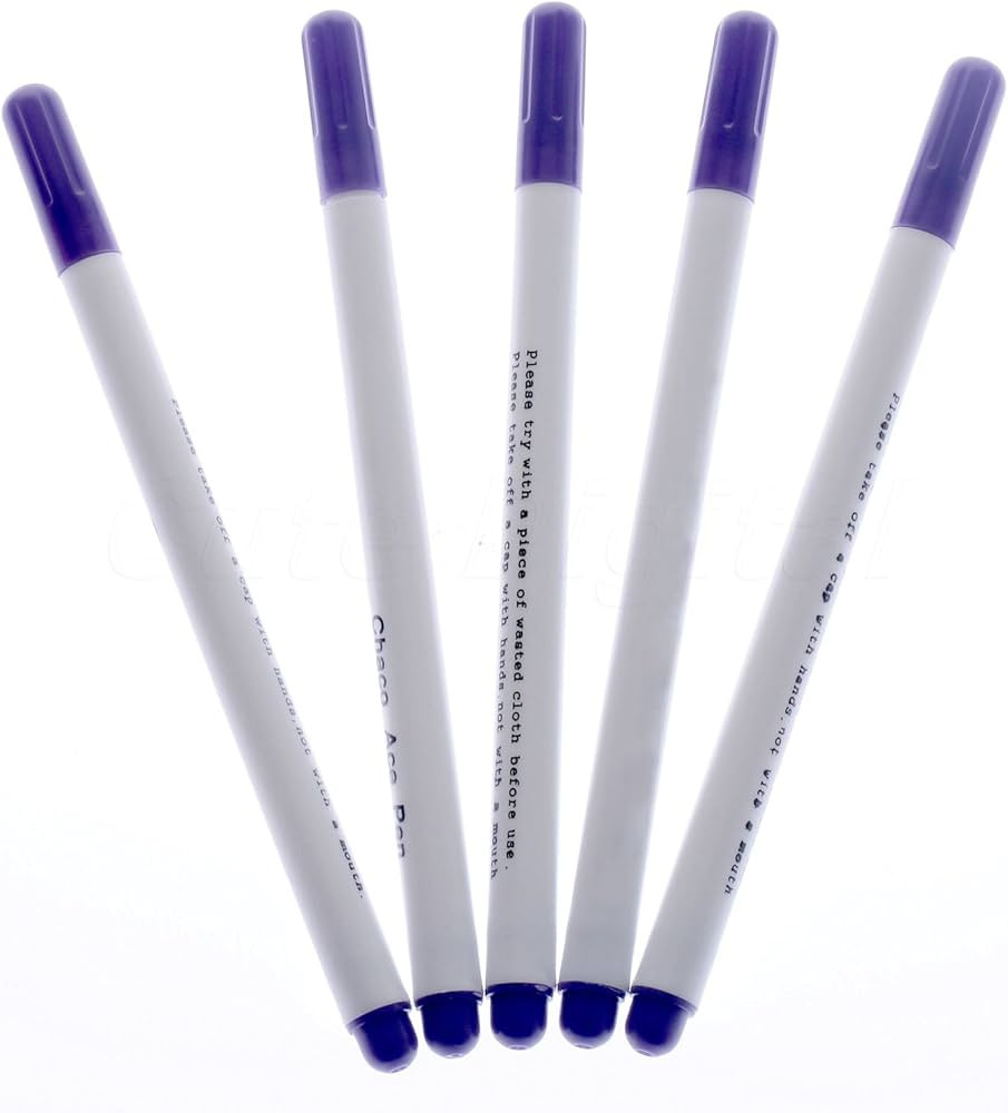 12 PACK Disappearing Ink Marking Pen, Air Water Erasable Pen/ Fabric Marker/ Temporary Marking/ A... | Amazon (US)