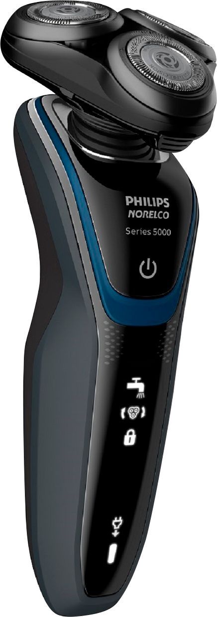 Philips Norelco 5300 Wet/Dry Electric Shaver Black/Navy Blue S5203/81 - Best Buy | Best Buy U.S.