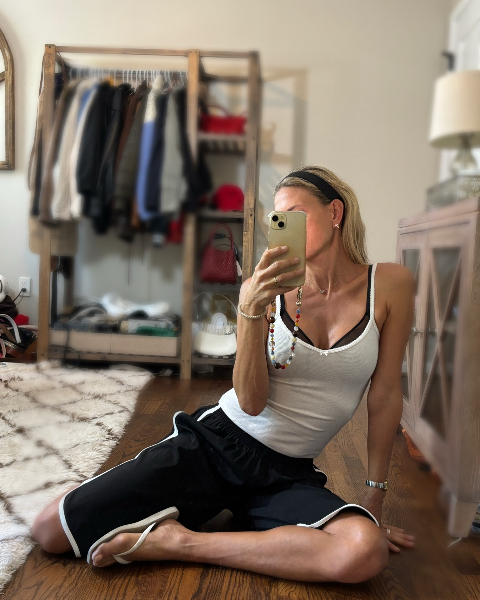Love them or hate them? I am living the “jorts” trend. Especially in an athletic short! You could pair them with ballet flats or a kitten heel and perhaps a bow in the hair to make the outfit more feminine! Great style for the tall girls!

#LTKOver40 #LTKootd #LTKTall