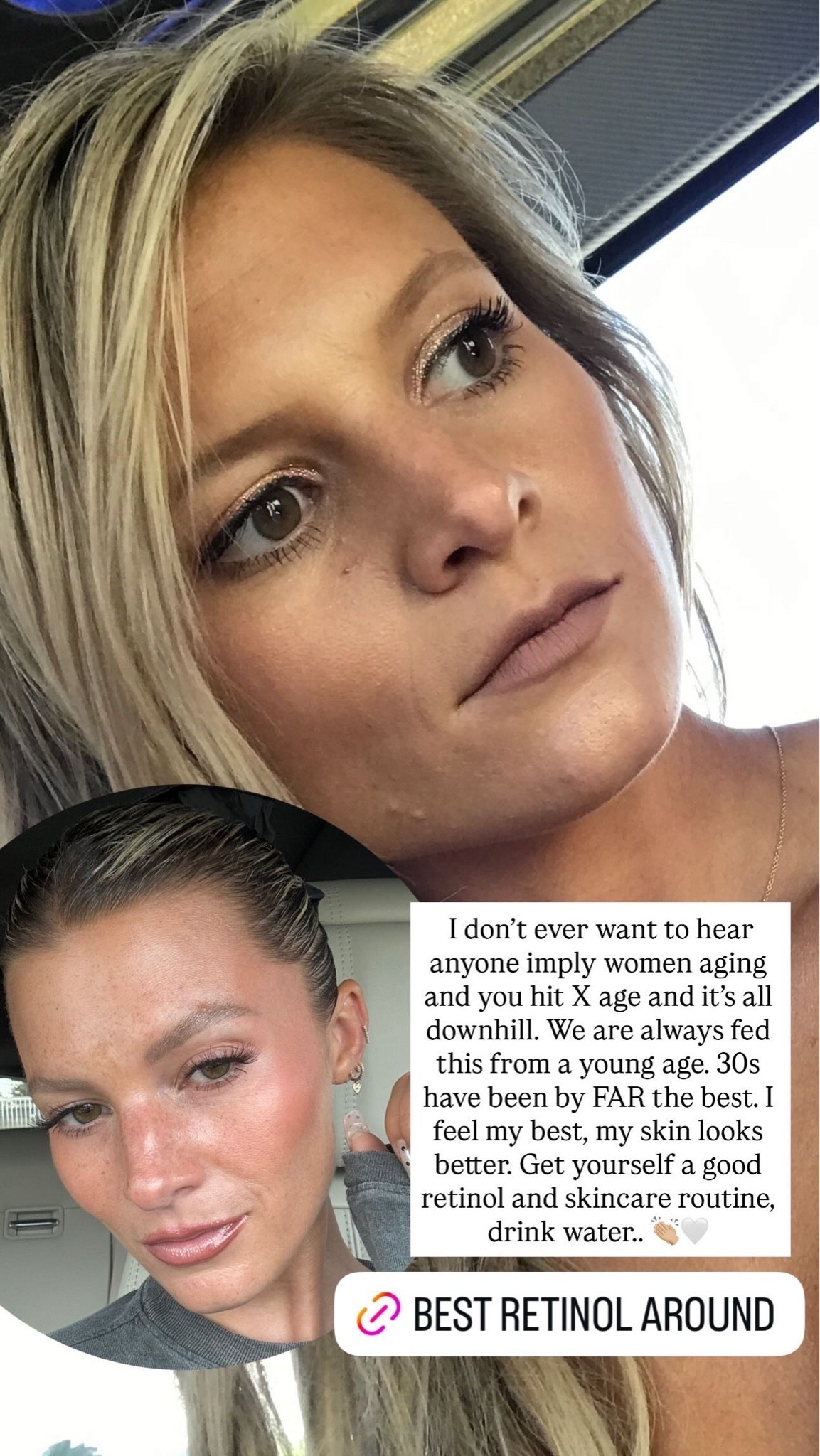 The best retinol around 😭🤍 i use the intensive one but if you are new to retinol you can use the regular one 🤍 I will link both down below!

#LTKBeauty #LTKgrwm