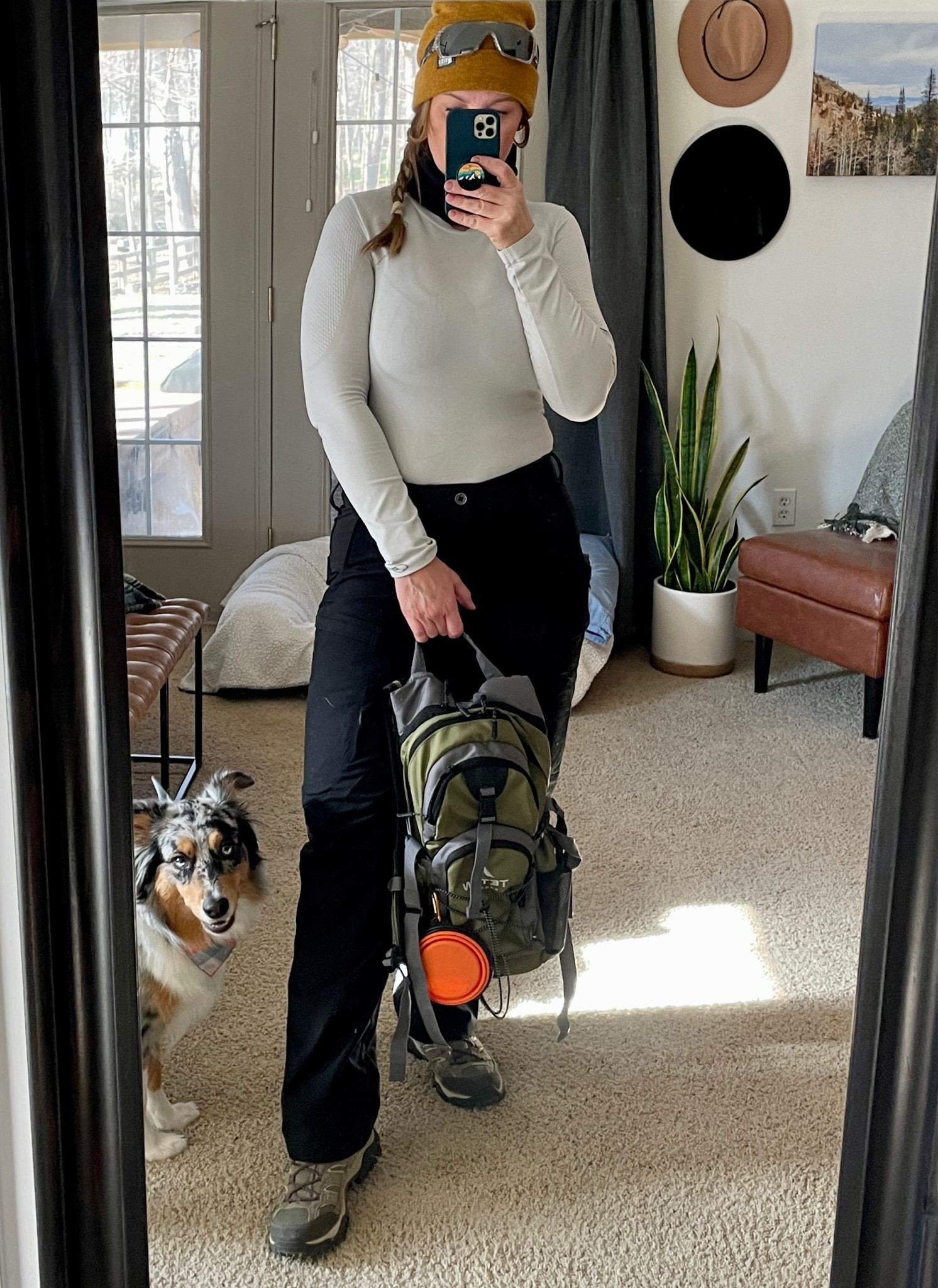 Hiking Essentials. Hiking gear. Hiking clothes. Cold weather hiking   
Pants & beanie can’t be linked -> pants are 5.11 Tactical. Beanie: REI

#LTKcurves #LTKSeasonal #LTKfit