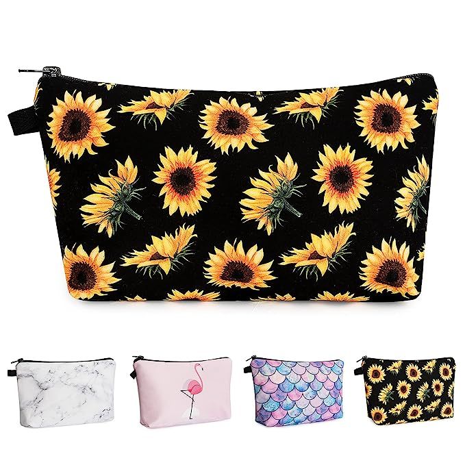 Makeup Bag for Purse Cute Cosmetic Bag Travel Toiletry Bag Pouch Waterproof Organizer Bag for Wom... | Amazon (US)
