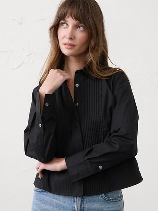 Refined Pleated Shirt | Banana Republic Factory