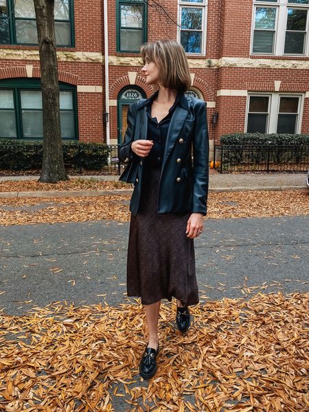 I’m so excited the leather blazer trend is back! Linking a few of my favorite options + this satin skirt & loafers here! 

#LTKworkwear #LTKSeasonal #LTKstyletip