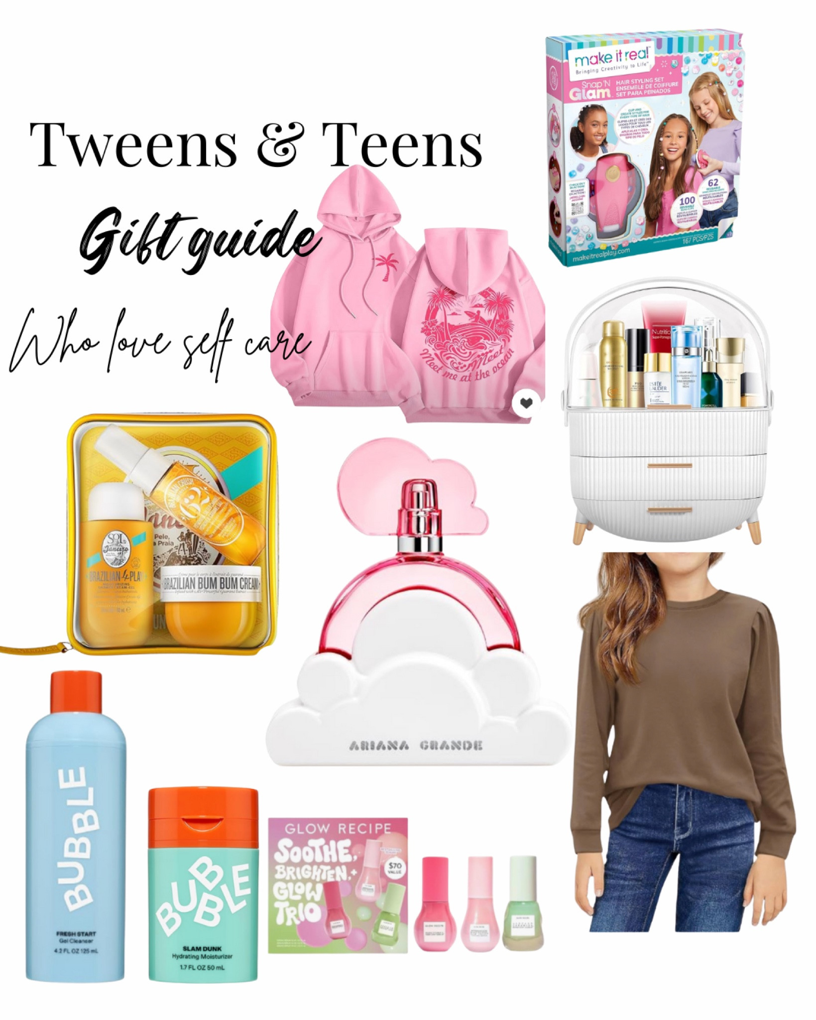 Gift guide for tweens and teens and pre teens especially teens and tweens who are into self care!! Everything is available to purchase on Amazon. 
Would be great for tweens and teens Christmas gift or birthday gift



Tween gift guide
Teens gift guide
Gift ideas for tweens
Gift ideas for teens
Gift guide tweens 
Amazon gift guide for tweens and teens
Tween teens gift ideas

#LTKHoliday #LTKGiftGuide #LTKFamily