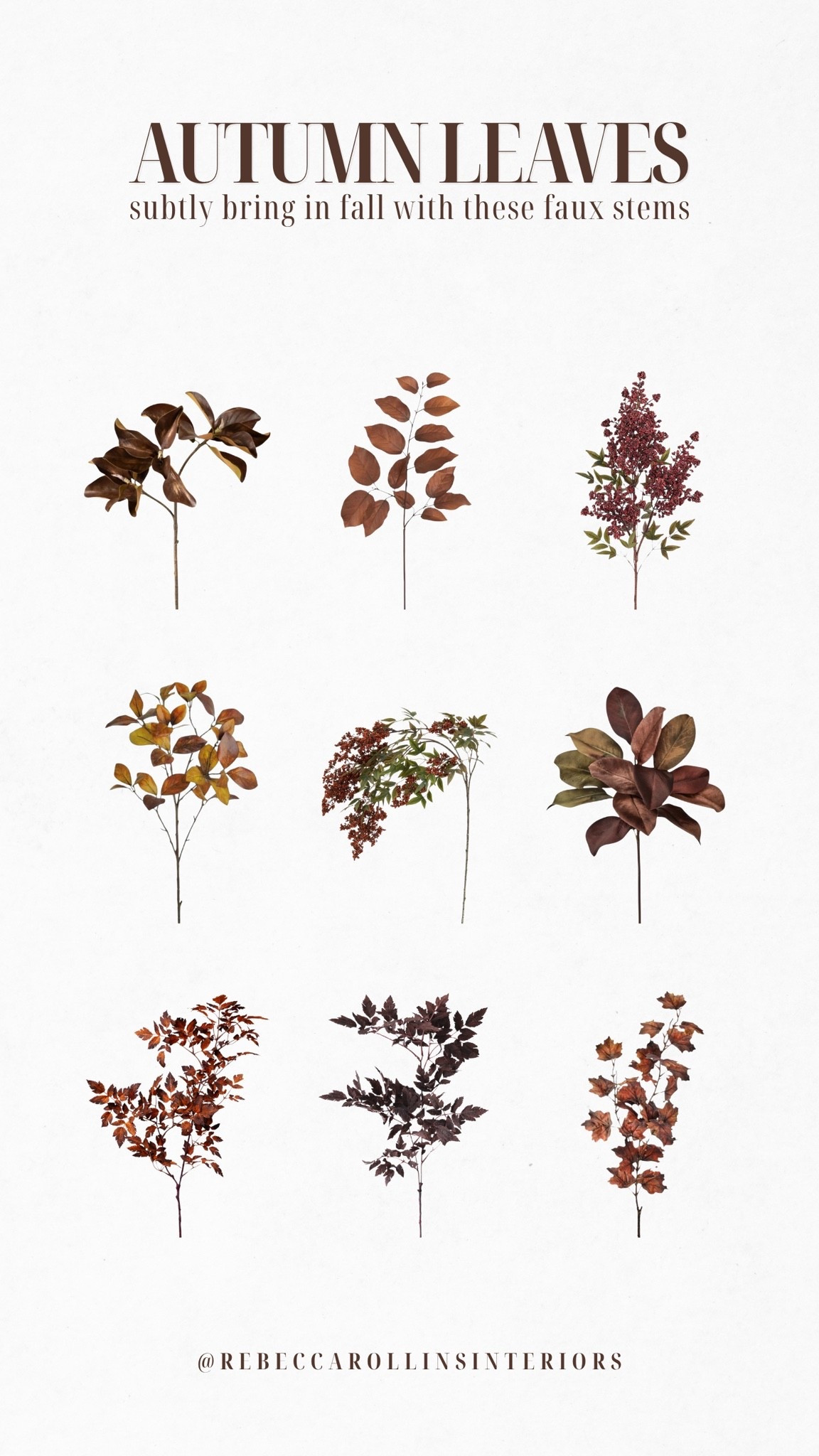 Fall faux stems you can pair in a beautiful vase for this season!🍂

#falldecor #fallstems #fauxgreenery

#LTKSeasonal #LTKHome #LTKSaleAlert