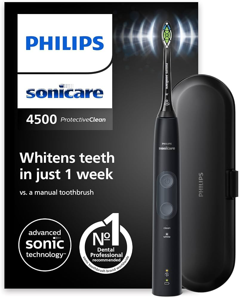 Philips Sonicare ProtectiveClean 4500 elektrische Zahnbürste, Schallzahnbürste mit 2 Putzmodi, ... | Amazon (DE)