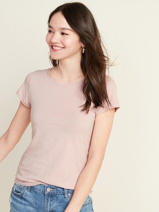 Slim-Fit Crew-Neck Tee for Women | Old Navy (US)