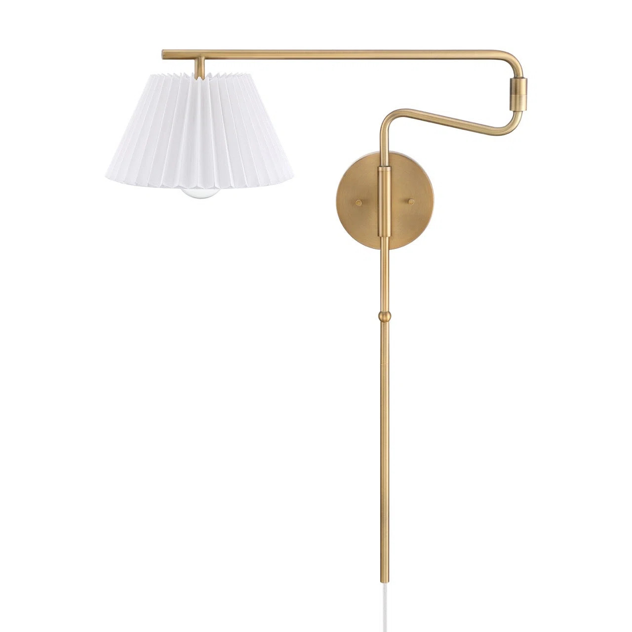 Steel Plug-in Swing Arm Sconce | Wayfair North America