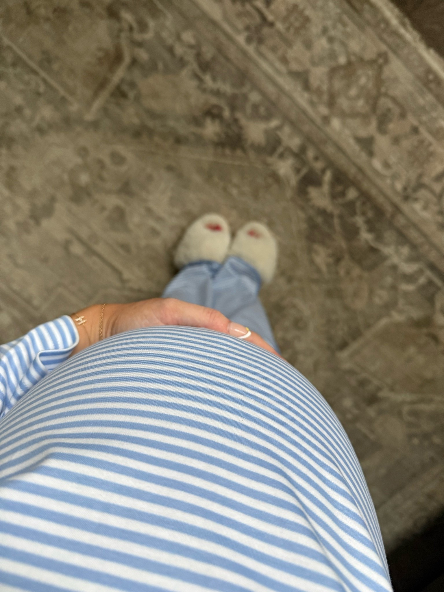 The most comfy pajamas! 100% cotton! Wearing a size medium (sized up for pregnancy and postpartum)

#LTKmomlife #LTKBump