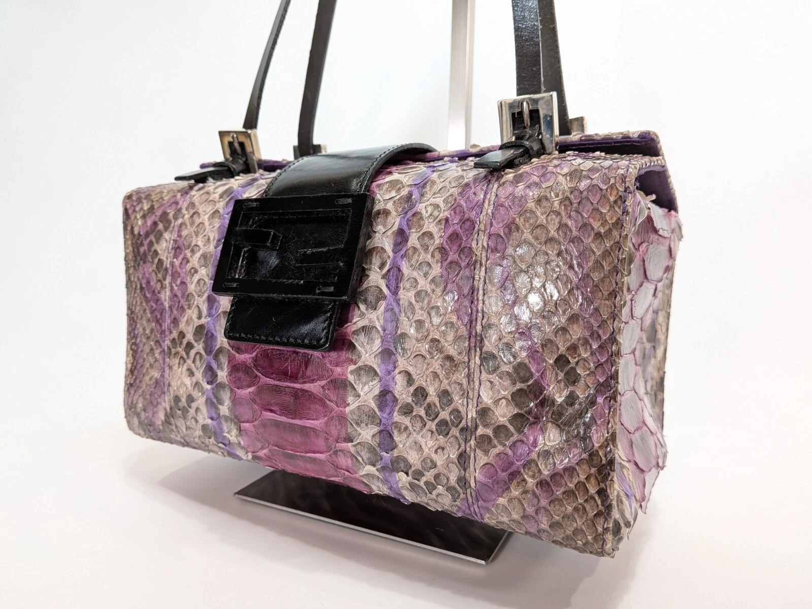 Rare* FENDI mamma bag hand purse Purple Authentic | eBay US