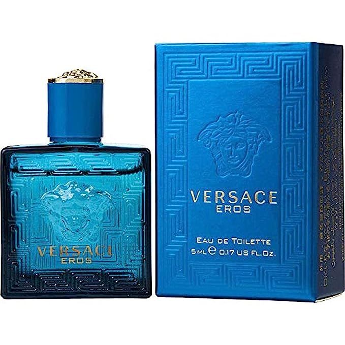 Versace Eros by Versace Men's Mini EDT .17 oz - 100% Authentic | Amazon (US)