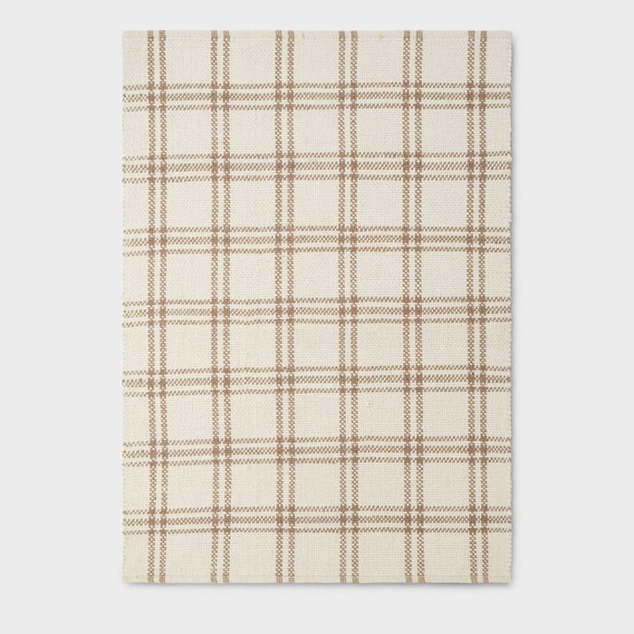 Cottonwood Plaid Wool/Cotton Area Rug - Threshold™ designed with Studio McGee | Target