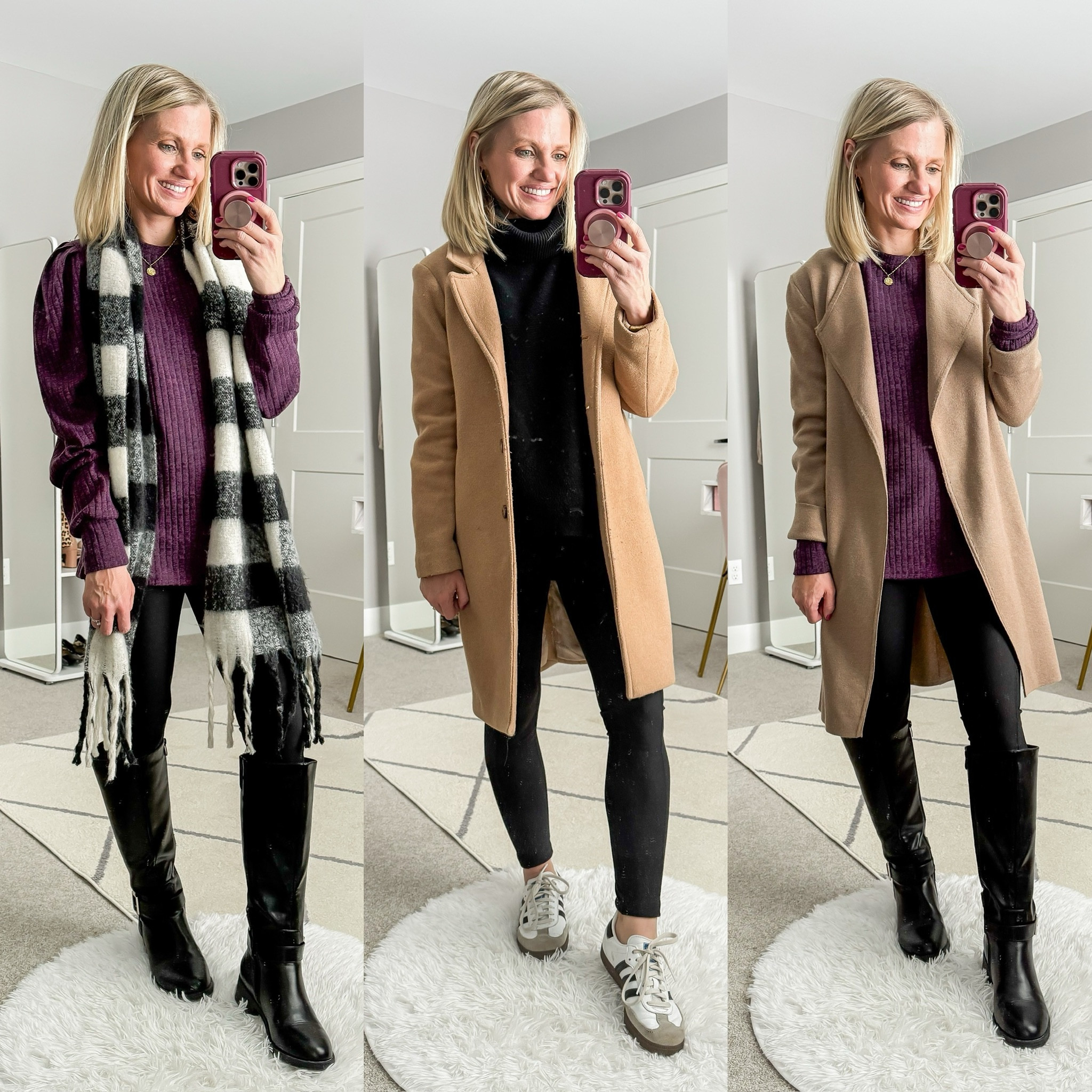 Winter mom capsule wardrobe outfits! More sizing and styling details can be found at thriftywifehappylife.com! 

#LTKOver40 #LTKStyleTip #LTKSeasonal