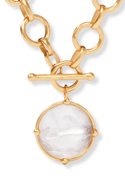 Julie Vos Honeybee Iridescent Clear Crystal Statement Necklace | The Willow Tree