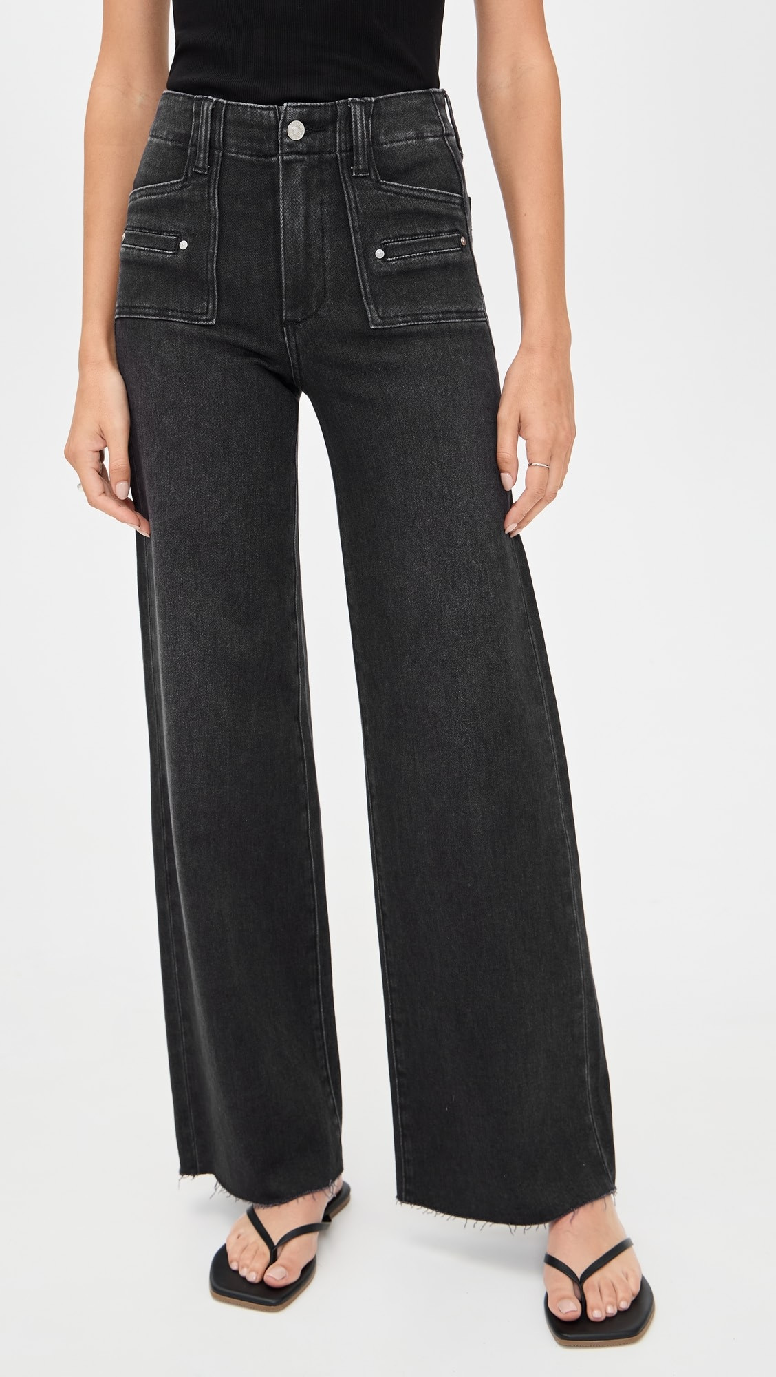 Anessa Jeans with Welt Patch Pockets + Raw Hem | Shopbop