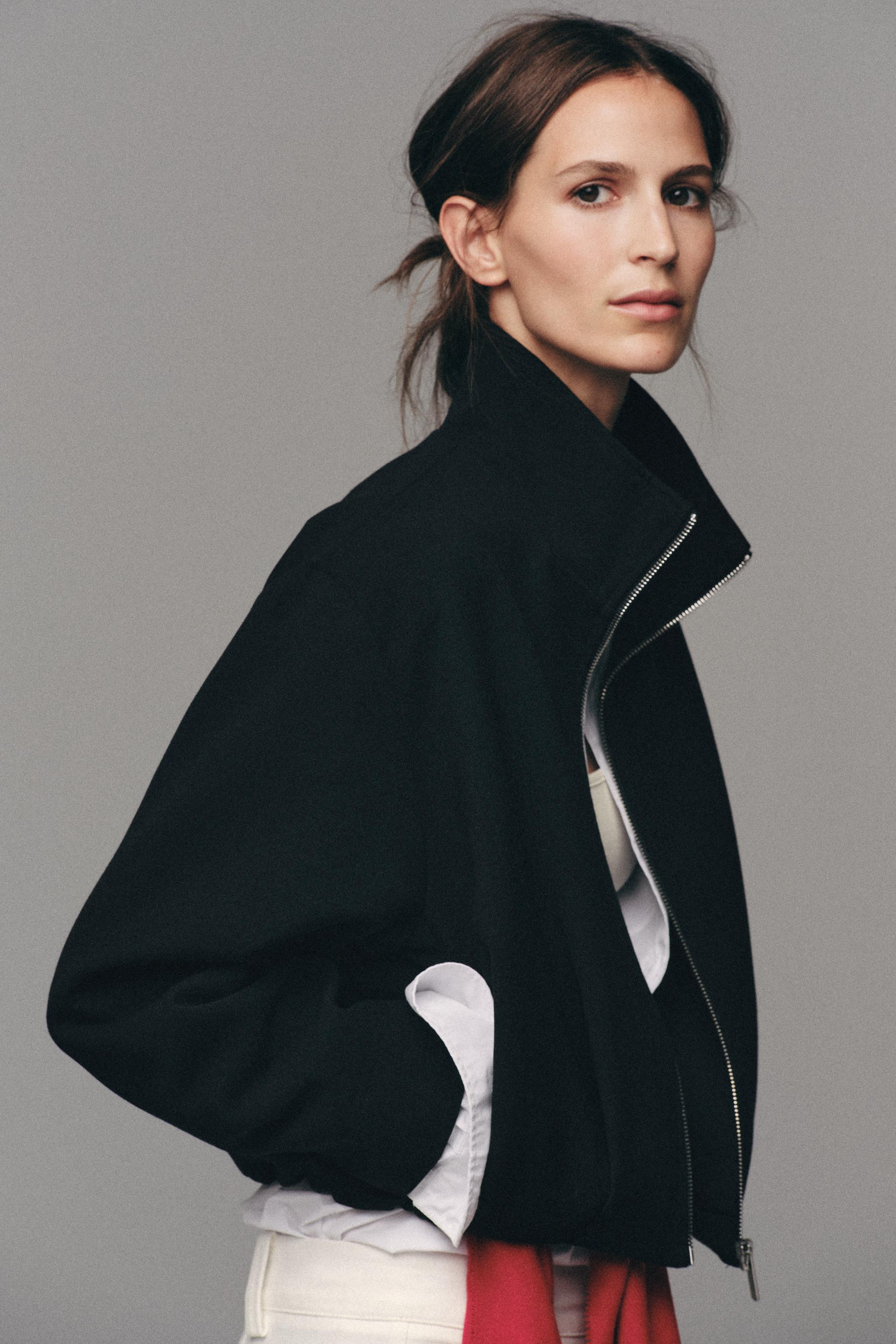 STAND-UP COLLAR BOMBER JACKET | Zara US