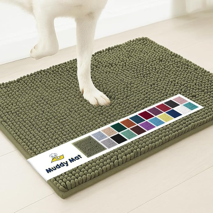 Muddy Mat® | Super Absorbent Door Mat Indoor, Microfiber Quick Dry Chenille Entryway Rug, Non-Sl... | Amazon (US)